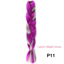 MANWEI 100g 24 Inch Synthetic Braiding Ombre Color Synthetic Hair Extension Crochet Twist Jumbo Braiding Kanekalon Hair