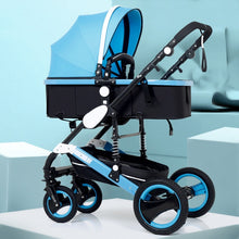 Luxury Multifunctional 3 in 1 Baby Stroller Portable High Landscape Gold Black Baby Carriage Folding Newborn Carrinho De Bebe