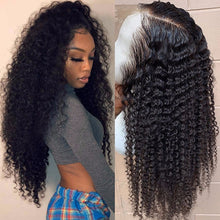 Lace Front Human Hair Wigs 13*4 Brazilian Kinky Curly Human Hair Wig PrePlucked with Baby Hair Curly Lace Front Wig U Part Wig