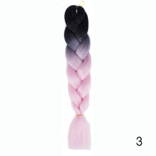 Synthetic hair Braids Kanekalon Ombre Braiding Hair Extension Box Braid Hair Pink Purple Yellow Golden Colors Crochet braids