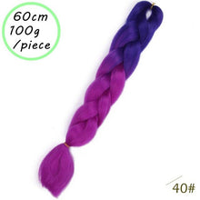 BEAUTY PROS 24 inch Pink Synthetic Crochet Hair Jumbo Braid Hair Yaki Soft Hair Ombre Crochet Braiding Hair Extension For Braid