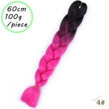 BEAUTY PROS 24 inch Pink Synthetic Crochet Hair Jumbo Braid Hair Yaki Soft Hair Ombre Crochet Braiding Hair Extension For Braid
