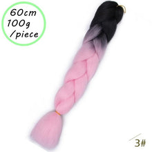 BEAUTY PROS 24 inch Pink Synthetic Crochet Hair Jumbo Braid Hair Yaki Soft Hair Ombre Crochet Braiding Hair Extension For Braid
