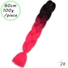 BEAUTY PROS 24 inch Pink Synthetic Crochet Hair Jumbo Braid Hair Yaki Soft Hair Ombre Crochet Braiding Hair Extension For Braid