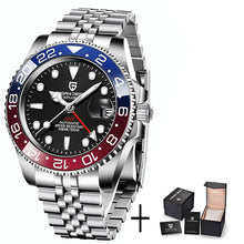 PAGANI DESIGN 2020 Luxury Men Mechanical Wristwatch Stainless Steel GMT Watch Top Brand Sapphire Glass Men Watches reloj hombre