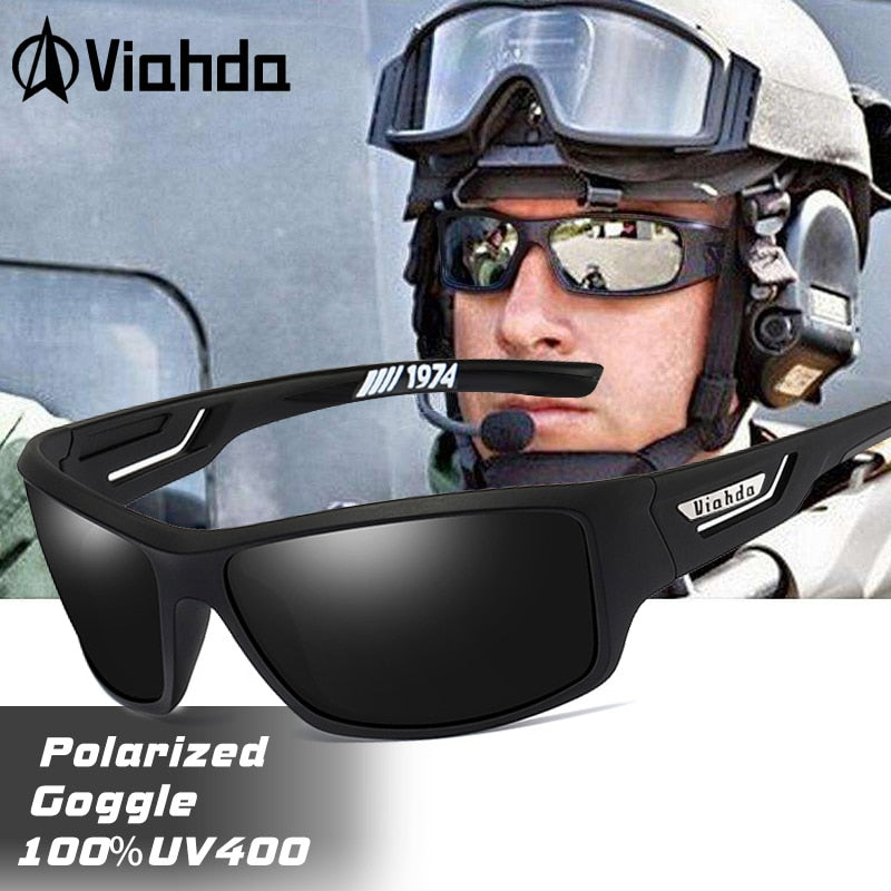 VIAHDA Polarized Sunglasses Men Designer HD Driving Sun Glasses