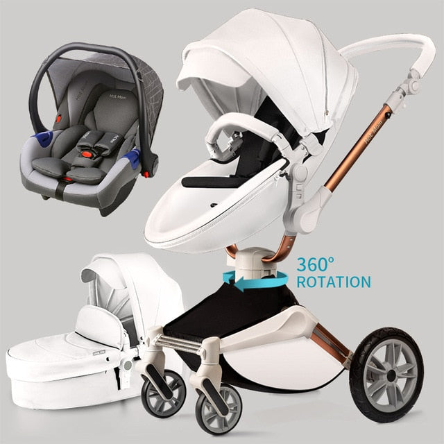 Hot Mom Baby Stroller 3 in 1 travel system with bassinet and car seat, – HimalayanSpices