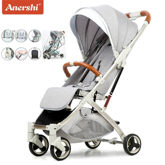 Light clearance portable stroller