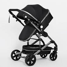 Luxury Multifunctional 3 in 1 Baby Stroller Portable High Landscape Stroller Folding Carriage Red Gold Newborn Baby Stroller