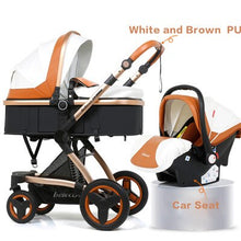 Newborn 3 in 1 Baby Stroller High-view Luxury Carriage Portable Baby Pushchair Baby Pram Baby Comfort Two-way Baby Carriage