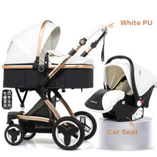 Newborn 3 in 1 Baby Stroller High-view Luxury Carriage Portable Baby Pushchair Baby Pram Baby Comfort Two-way Baby Carriage