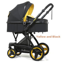 Newborn 3 in 1 Baby Stroller High-view Luxury Carriage Portable Baby Pushchair Baby Pram Baby Comfort Two-way Baby Carriage