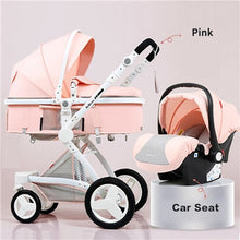 Newborn 3 in 1 Baby Stroller High-view Luxury Carriage Portable Baby Pushchair Baby Pram Baby Comfort Two-way Baby Carriage