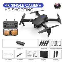 LSRC new RC drone E525 WIFI FPV and wide-angle high-definition 4K dual camera height keep foldable quadrotor dron gift toy