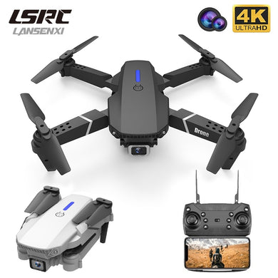 LSRC new RC drone E525 WIFI FPV and wide-angle high-definition 4K dual camera height keep foldable quadrotor dron gift toy