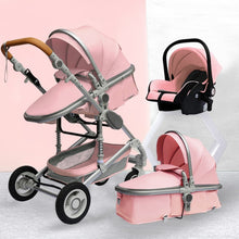 YAZOCO Stroller 3 in 1 Baby Stroller Multifunctional High Landscape Portable Aluminum Frame CE/CPC Safety Baby Carriage for Baby