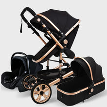 коляска Baby Stroller 3 in 1 Luxury Travel Pram Carriage Basket Baby Car seat and baby cart
