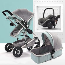 коляска Baby Stroller 3 in 1 Luxury Travel Pram Carriage Basket Baby Car seat and baby cart