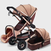 коляска Baby Stroller 3 in 1 Luxury Travel Pram Carriage Basket Baby Car seat and baby cart