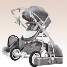 коляска Baby Stroller 3 in 1 Luxury Travel Pram Carriage Basket Baby Car seat and baby cart