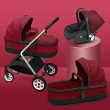 baby stroller four wheel trolley 2 in 1/ 3 in 1 High landscape folding portable trolley two way baby stroller  baby car