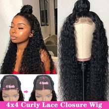 Lace Front Human Hair Wigs 13*4 Brazilian Kinky Curly Human Hair Wig PrePlucked with Baby Hair Curly Lace Front Wig U Part Wig