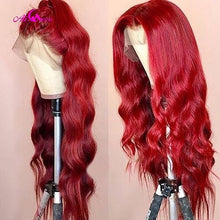 Ali Coco Transparent 13x4x1 Brazilian Body Wave Human Hair Wigs 28 30 inch 150% Orange Ginger Color Remy Lace Frontal Human Wigs