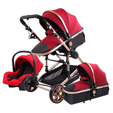 High Landscape Baby Stroller 3 in 1 Hot Mom Stroller Luxury Travel Pram Carriage Basket Baby Car Seat and Stroller Carrito Bebe