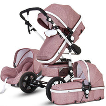 High Landscape Baby Stroller 3 in 1 Hot Mom Stroller Luxury Travel Pram Carriage Basket Baby Car Seat and Stroller Carrito Bebe