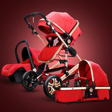 High Landscape Baby Stroller 3 in 1 Hot Mom Stroller Luxury Travel Pram Carriage Basket Baby Car Seat and Stroller Carrito Bebe