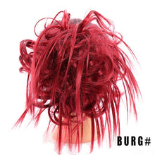 LUPU Synthetic Chignon Messy Scrunchie Elastic Band Hair Bun Straight Updo Hairpiece High Temperture Fiber Natural Fake Hair