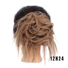 LUPU Synthetic Chignon Messy Scrunchie Elastic Band Hair Bun Straight Updo Hairpiece High Temperture Fiber Natural Fake Hair