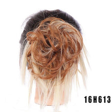 LUPU Synthetic Chignon Messy Scrunchie Elastic Band Hair Bun Straight Updo Hairpiece High Temperture Fiber Natural Fake Hair