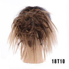 LUPU Synthetic Chignon Messy Scrunchie Elastic Band Hair Bun Straight Updo Hairpiece High Temperture Fiber Natural Fake Hair