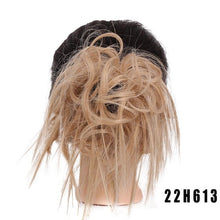 LUPU Synthetic Chignon Messy Scrunchie Elastic Band Hair Bun Straight Updo Hairpiece High Temperture Fiber Natural Fake Hair