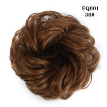 LUPU Synthetic Chignon Messy Scrunchie Elastic Band Hair Bun Straight Updo Hairpiece High Temperture Fiber Natural Fake Hair
