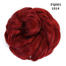 LUPU Synthetic Chignon Messy Scrunchie Elastic Band Hair Bun Straight Updo Hairpiece High Temperture Fiber Natural Fake Hair
