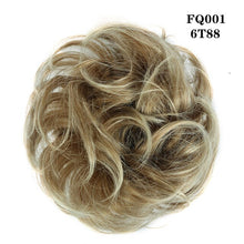 LUPU Synthetic Chignon Messy Scrunchie Elastic Band Hair Bun Straight Updo Hairpiece High Temperture Fiber Natural Fake Hair