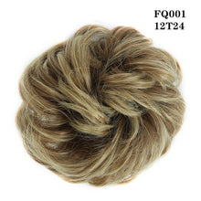 LUPU Synthetic Chignon Messy Scrunchie Elastic Band Hair Bun Straight Updo Hairpiece High Temperture Fiber Natural Fake Hair