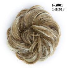 LUPU Synthetic Chignon Messy Scrunchie Elastic Band Hair Bun Straight Updo Hairpiece High Temperture Fiber Natural Fake Hair