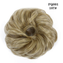 LUPU Synthetic Chignon Messy Scrunchie Elastic Band Hair Bun Straight Updo Hairpiece High Temperture Fiber Natural Fake Hair