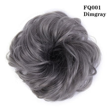 LUPU Synthetic Chignon Messy Scrunchie Elastic Band Hair Bun Straight Updo Hairpiece High Temperture Fiber Natural Fake Hair