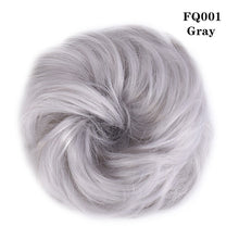 LUPU Synthetic Chignon Messy Scrunchie Elastic Band Hair Bun Straight Updo Hairpiece High Temperture Fiber Natural Fake Hair