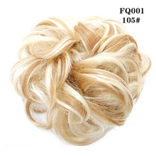 LUPU Synthetic Chignon Messy Scrunchie Elastic Band Hair Bun Straight Updo Hairpiece High Temperture Fiber Natural Fake Hair
