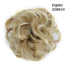 LUPU Synthetic Chignon Messy Scrunchie Elastic Band Hair Bun Straight Updo Hairpiece High Temperture Fiber Natural Fake Hair