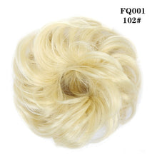 LUPU Synthetic Chignon Messy Scrunchie Elastic Band Hair Bun Straight Updo Hairpiece High Temperture Fiber Natural Fake Hair