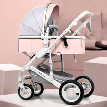 Adjustable Lightweight Luxury Baby Stroller 3 in 1 Portable High Landscape Reversible Stroller Hot Mom Pink Stroller Travel Pram