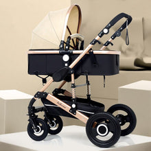 Adjustable Lightweight Luxury Baby Stroller 3 in 1 Portable High Landscape Reversible Stroller Hot Mom Pink Stroller Travel Pram