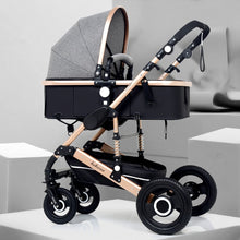 Adjustable Lightweight Luxury Baby Stroller 3 in 1 Portable High Landscape Reversible Stroller Hot Mom Pink Stroller Travel Pram