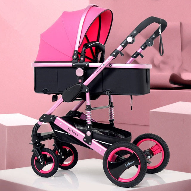Adjustable Lightweight Luxury Baby Stroller in Portable High